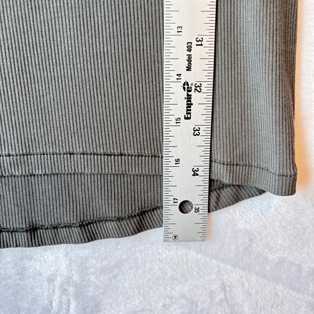 SKIMS womens Gray ribbed casual scoop neck tank sleeveless Mini Dress size large - Picture 4 of 6